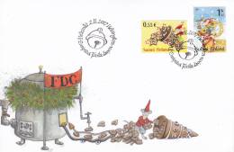 Finland FDC Mi 1868 - 1869 Christmas 2007 Mouse - Straw Reindeer - Cookies - Candy - FDC