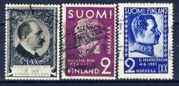 #C1608. Finland 1931-37. 3 Different Used. - Used Stamps