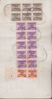 CHINA CHINE 1949.10.22 REVENUE STAMP DOCUMENT SURCH. “USE LIMITED TO SHANGHAII CITY” - Otros & Sin Clasificación