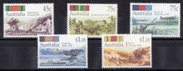 Australia 1992 World War II Battles Set Of 5 MNH - Ungebraucht