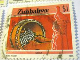 Zimbabwe 1985 Mbira $1 - Used - Zimbabwe (1980-...)