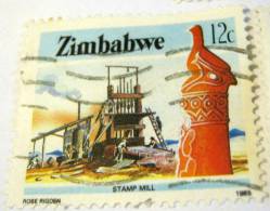 Zimbabwe 1985 Stamp Mill 12c - Used - Zimbabwe (1980-...)