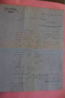 1867 Lettre Banque Commerciale De Berne Manuskript Rechnung  Manuscrit   Dokumente Commercial Suisse Schweiz - Switzerland