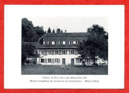 * L´Oasis. La Prise Imer Sous MONTMOLLIN NE-Maison évangélique De Vacances Et De Convalescence-Maison Salem-1968 - Montmollin