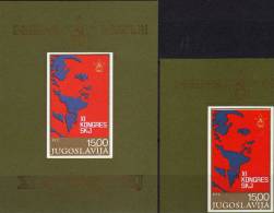 11.Parteikongreß Des Bundes 1978 Plakat Marshall Tito Jugoslawien 1735+Block 18 ** 5€ Porträt Titos Sheet Bf Jugoslavija - Ungebraucht
