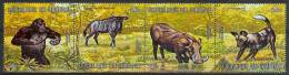 MR588 FAUNA AAP GORILLA GNOE WILDE HOND WILD ZWIJN DOG MONKEY WILD BOAR PIG WILDEBEAST BURUNDI 1971 PF/MNH - Game