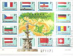 61360)foglio Con 12 Valori Anno 1977 - Commemorative Sheets