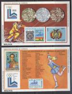 BOLIVIA - OLYMPIC LAKE PLACID - MASCOT - MEDALS - NAME COUNTRIES  - **MNH  - 1980 - Winter 1980: Lake Placid