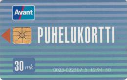 Finland, AVA-23a, Public Card ,  2 Scans.  Chip : S2 - Finland