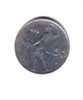 ITALY    50  LIRE   1959 (KM# 95) - 50 Liras