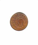 NEW ZEALAND    1  CENT   1967 (KM# 31) - New Zealand