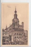 POSEN / POZNAN,  Rathaus, Kl. Klebereste Rückseitig - Posen