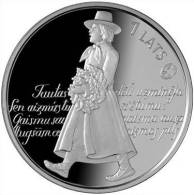 Latvia 2008 - 1 Lats   Coin - SONG FESTIVAL - National Costume - BU CU /NI - Lettonia