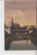 4432 GRONAU, Parkpartie & Ev. Kirche, Bahnpost Dortmund-Gronau Z.569 12.10.23 - Gronau