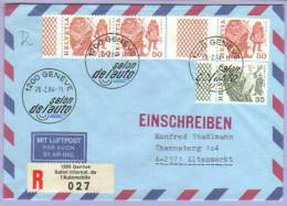 Registered Letter Genf Automobilsalon 1984 (305) - Brieven En Documenten