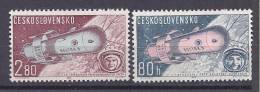 Czechoslovakia1957: SPACE  Michel1413-14mnh** - Ongebruikt