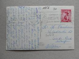 30/655     CP   POUR LA BELG.  1956 - Storia Postale