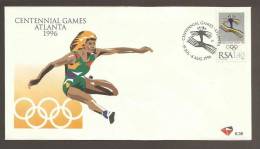 South Africa FDC 6.38 And 6.39 1996 Centennial Olympic Games Atlanta - Storia Postale