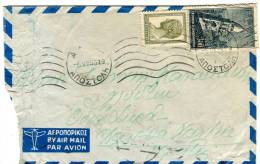 Greece- Air Mail Cover Posted From Lawyer/Athens [6.7.1955, Arr. 7.7 Machine] To Chania-Crete - Cartas & Documentos