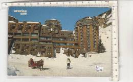 PO6177B# FRANCIA - AVORIAZ - LES MELEZES - SLITTA TRAINATA CAVALLO  VG 1988 - Avoriaz