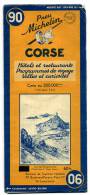 Carte Mihelin Corse N° 90 1949 - Roadmaps