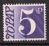 GB 1970 - 75 QE2 5p POSTAGE DUE VIOLET USED STAMP SG D82.( 286) - Taxe