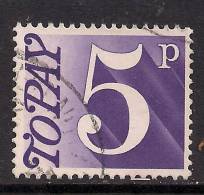GB 1970 - 75 QE2 5p Postage Due Violet Used SG D82.( B859 ) - Taxe