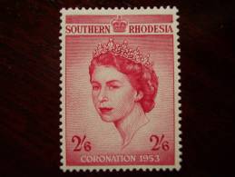 SOUTHERN RHODESIA 1953 CORONATION Issue Of 1st.June - Value 2/6d Carmine Mint.. - Rhodesia Del Sud (...-1964)