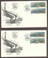 South Africa FDC 1978 3.9(A) And 3.9(B) Both Sequences Saldanha Bay And Richards Bay - Storia Postale