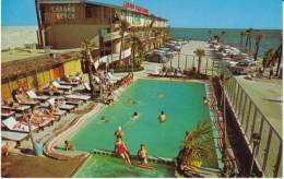 Biloxi MS Mississippi, Cabana Beach Motel Lodging, Pool, Autos, C1960s Vintage Postcard - Autres & Non Classés