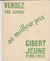 Buvard Dépliant Gibert Jeune Livre Paris - G