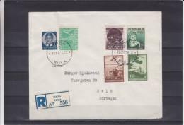 Avions - Enfants - Yougoslavie - Lettre Recommandée De 1938 ° - Expédié Vers La Norvège - Oblitération Kula - Storia Postale