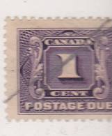 CANADA N°  1 VIOLET TIMBRE TAXE OBL - Used Stamps