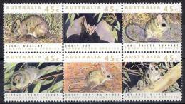 Australia 1992 Threatened Species Block Of 6 MNH - Ungebraucht
