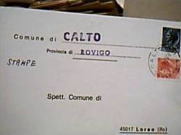 CALTO PAESE ROVIGO  TIMBRO DEL COMUNE  VB1979 DZ7733 - Rovigo