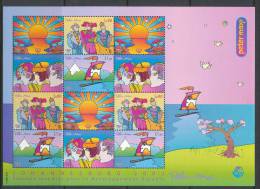 UN Geneva 2002 Michel # 444-447 Se-tenant Sheet, MNH** - Blokken & Velletjes