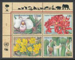 UN Geneva 1996 Michel # 288-291, Block Of 4 Stamps With Lable In Upper Left Corner , MNH - Blocchi & Foglietti