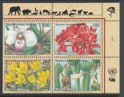 UN Geneva 1996 Michel # 288-291, Block Of 4 Stamps With Lable In Upper Right Corner , MNH - Blocchi & Foglietti