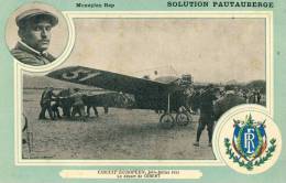 Circuit Européen Juin-Juillet 1911 Le Départ De Gibert  Monoplan Rep  Cpa Dos Scané - Fliegertreffen