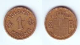 Iceland 1 Krona 1925 - Islande