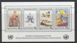 UN New York 1986 Michel 515-518 Block 9, MNH** - Blocs-feuillets