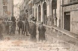 44...LOIRE ATLANTIQUE    NANTES....INONDATIONS  1904...PLACE DU COMMERCE....... ECRITE..... ‹(•¿• )› - Nantes