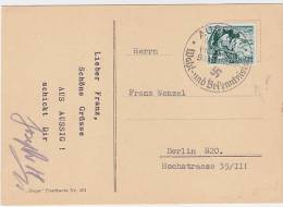 1938 Sudetenland - Sudety. Postal Card, Stationery, Cover. Aussig 4.11.1938. Usti Nad Labem. (A11050) - Sudetes