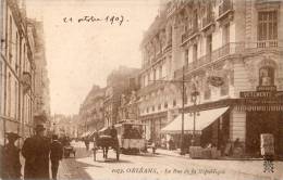 45....LOIRET...ORLEANS... .RUE DE LA REPUBLIQUE....... ECRITE..... ‹(•¿• )› - Orleans