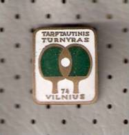 International Table Tennis Tournament Vilnius 1974. Lithuania - Tafeltennis