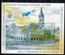 Romania 2007 / Luxemburg House - Sibiu / S/S - Nuevos