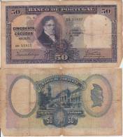 PORTUGAL **** 50 ESCUDOS EB 11832 - 17 SETEMBRO 1929 **** EN ACHAT IMMEDIAT !!! - Portogallo