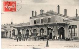 58....NIEVRE....NEVERS... LA GARE PLM...........ECRI TE . .. . . ‹(•¿• )› - Nevers