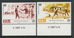 UN New York 1987 Michel 520-521, MNH** - Ongebruikt