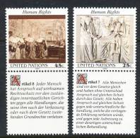 UN New York 1990 Michel 606-607 With Ornamental Fields, MNH** - Unused Stamps